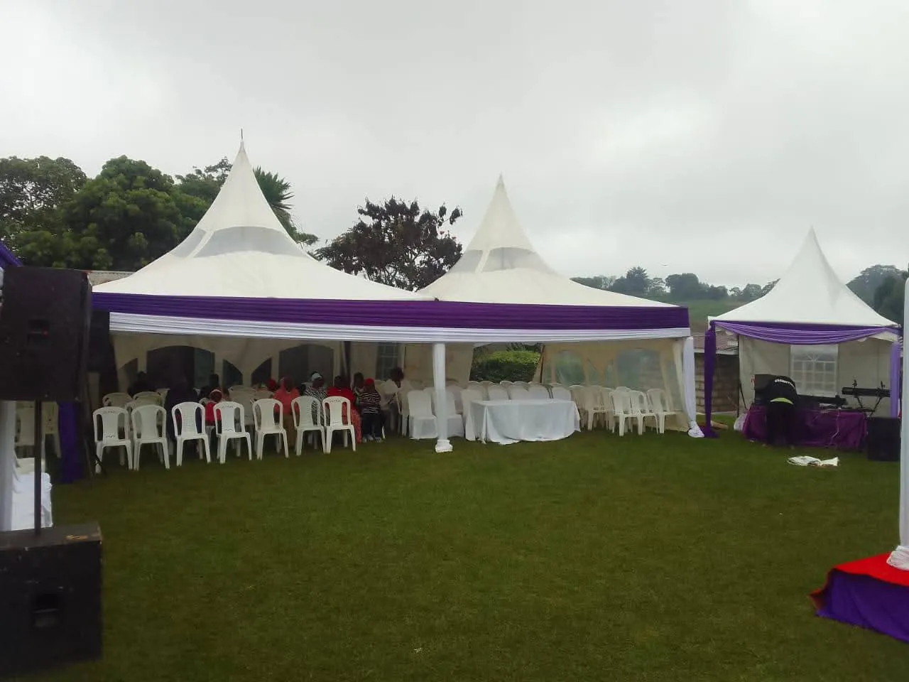 100 Sitter Tent 17x34ft - Draped